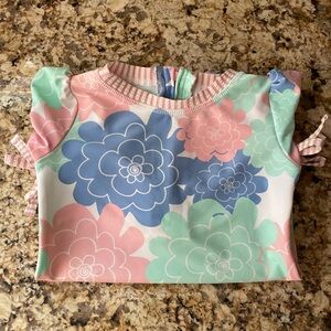 Ruffle Butts Rash Guard Toddler Swimsuit